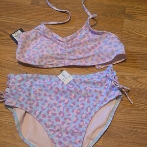 Art Class Pink and Purple Bikini Swimwear